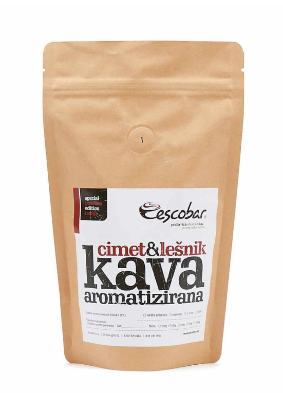 Aromatizirana kava cimet in lešnik