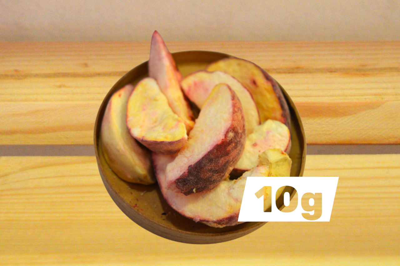 Liofilizirane breskve v rinfuzi 10g