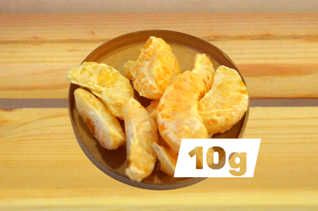 Liofilizirane mandarine v rinfuzi 10g