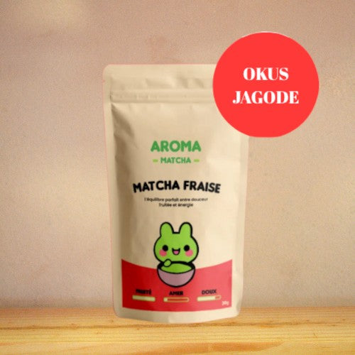 Premium matcha z okusom jagode