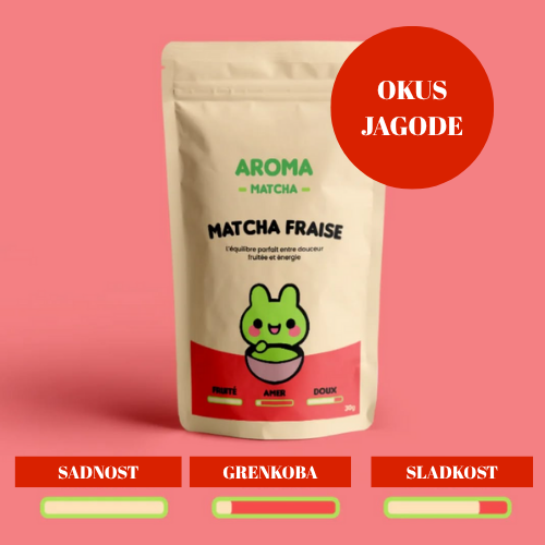 Matcha z okusom jagode