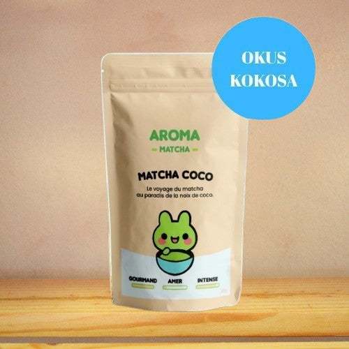 Premium matcha z okusom kokosa