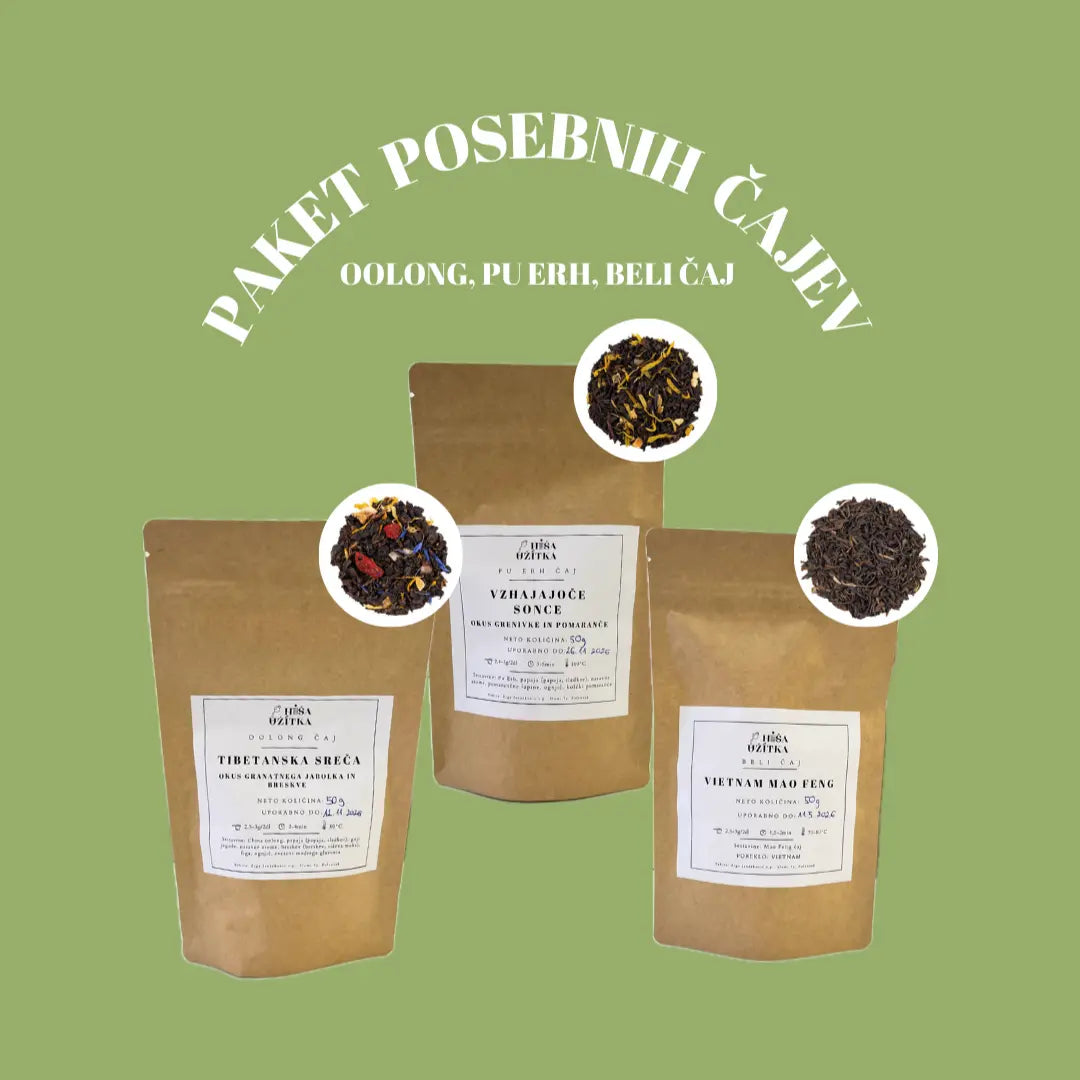 Paket posebnih čajev - Oolong, pu erh, beli čaj