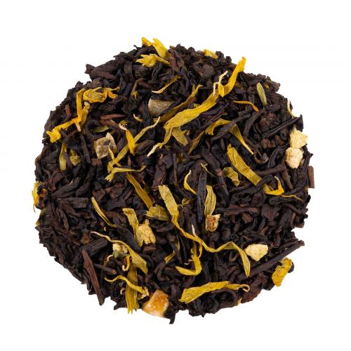 Pu Erh čaj "Vzhajajoče sonce" z okusom grenivke in pomaranče