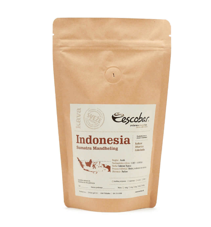 Specialty kava s poreklom Indonezija Sumatra