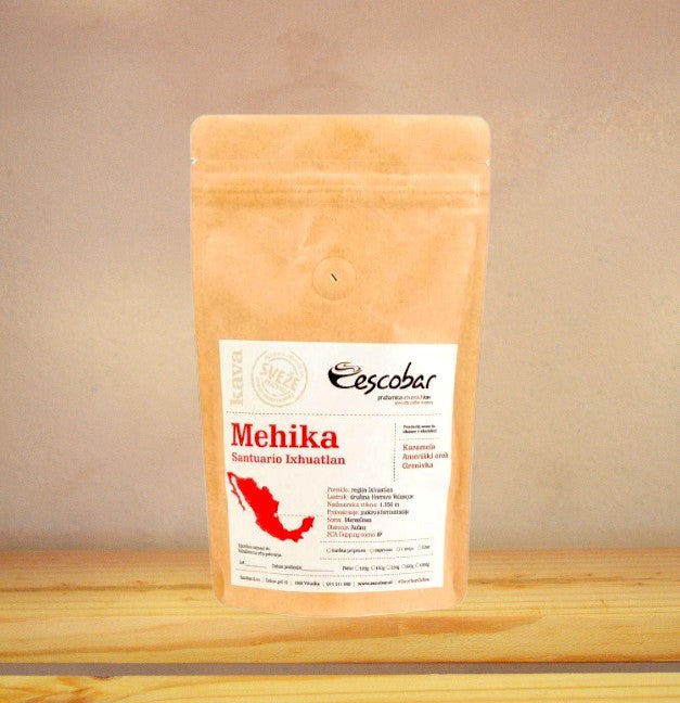 Specialty kava s poreklom Mehika Santuario Ixhuatlan s pookusi karamele, ameriškega oreha in grenivke