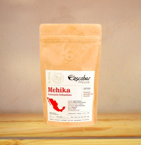 Specialty kava s poreklom Mehika Santuario Ixhuatlan s pookusi karamele, ameriškega oreha in grenivke