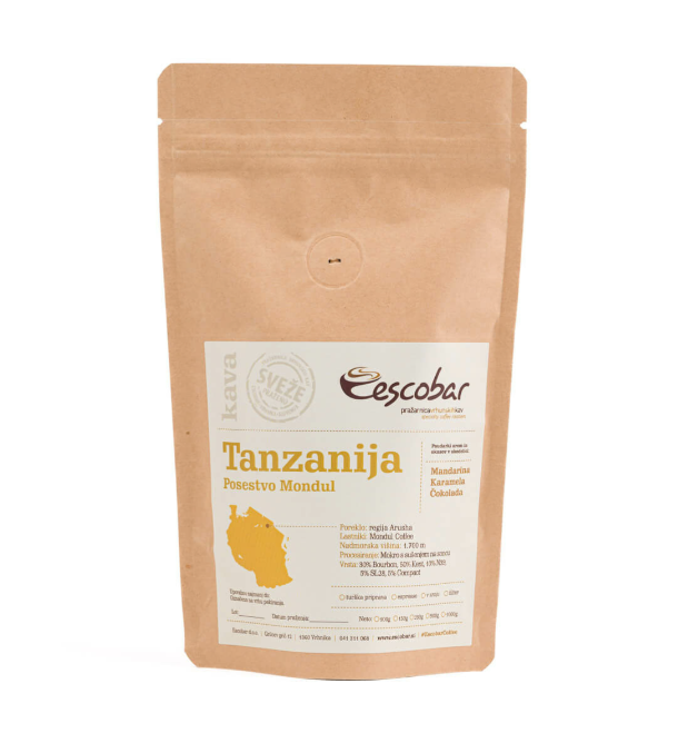 Specialty kava s poreklom Tanzanija Posestvo Mondul