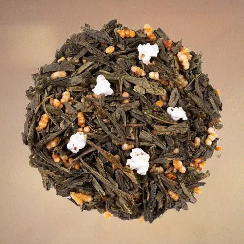 Zeleni čaj Japan Genmaicha s praženim rižem