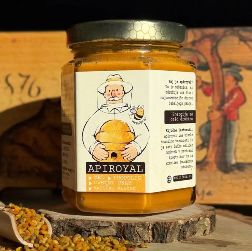 Apiroyal - med, matični mleček, cvetni prah, propolis