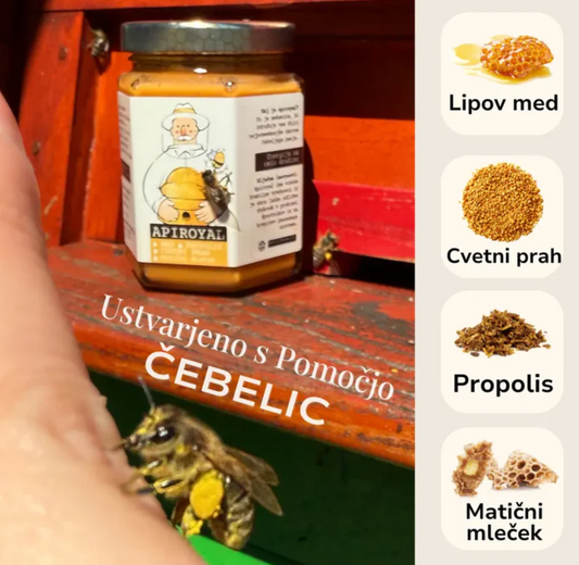Apiroyal - med, matični mleček, cvetni prah, propolis