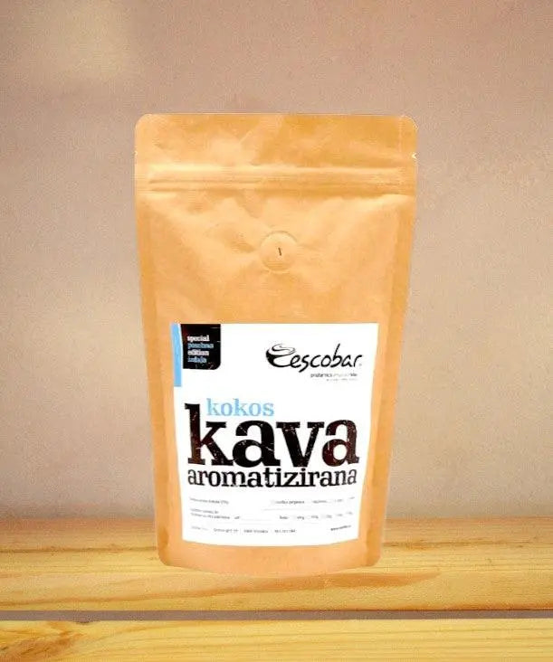 Aromatizirana mleta kava za turško kavo z okusom kokosa