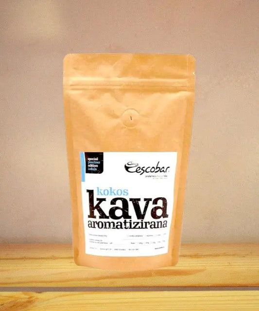 Aromatizirana mleta kava za turško kavo z okusom kokosa