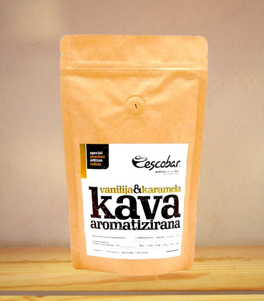 Aromatizirana mleta kava za turško kavo vanilija in karamela