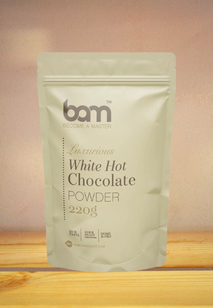 BAM bela vroča čokolada