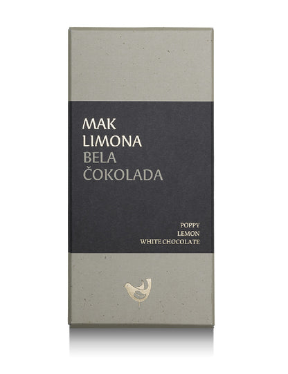 Bela čokolada z makom in limono