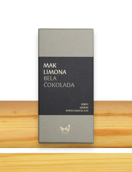 Bela čokolada z makom in limono