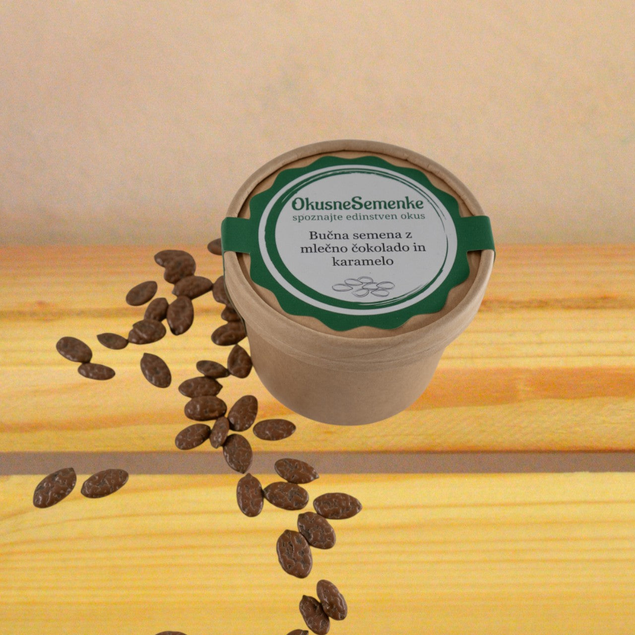 Bučna semena s čokolado ali sladkorjem