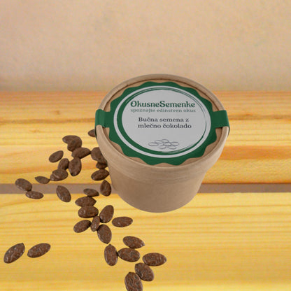 Bučna semena z mlečno čokolado