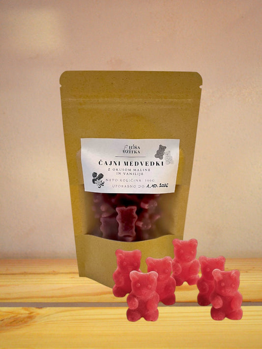 Čajni medvedki malina vanilija