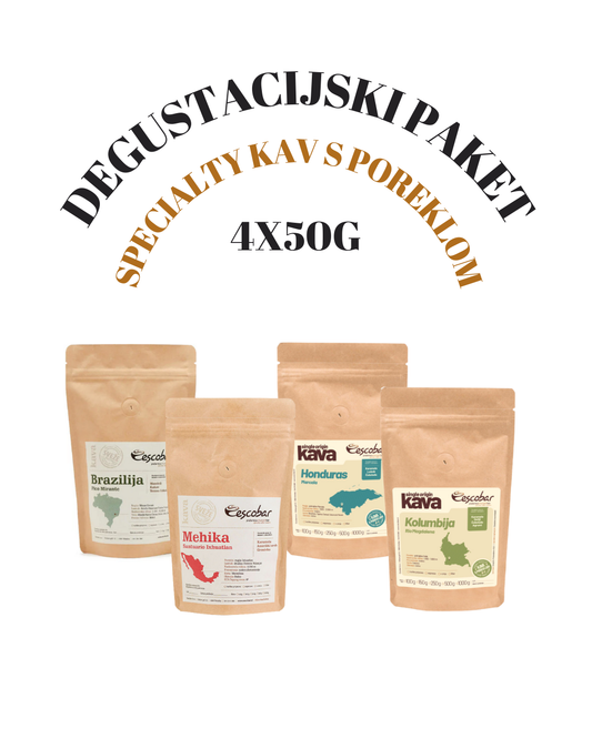 Degustacijski paket specialty kav s poreklom Escobar