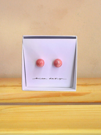 Marmorni uhani iz polimerne gline - Hiša užitka