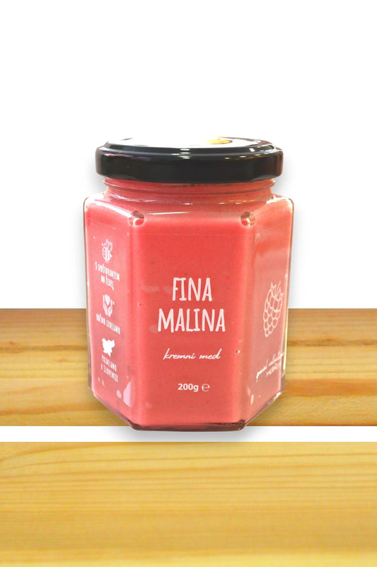 Kremni med z malino