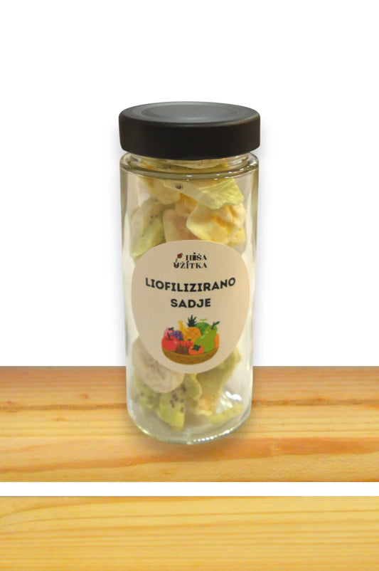 Liofiliziran miks sadja: ananas, banane, mango in kivi