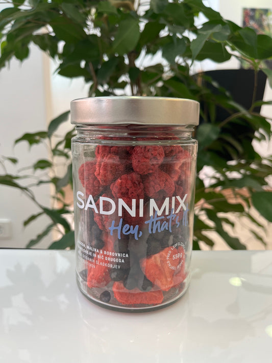 Liofiliziran sadni miks - jagode, maline, borovnice