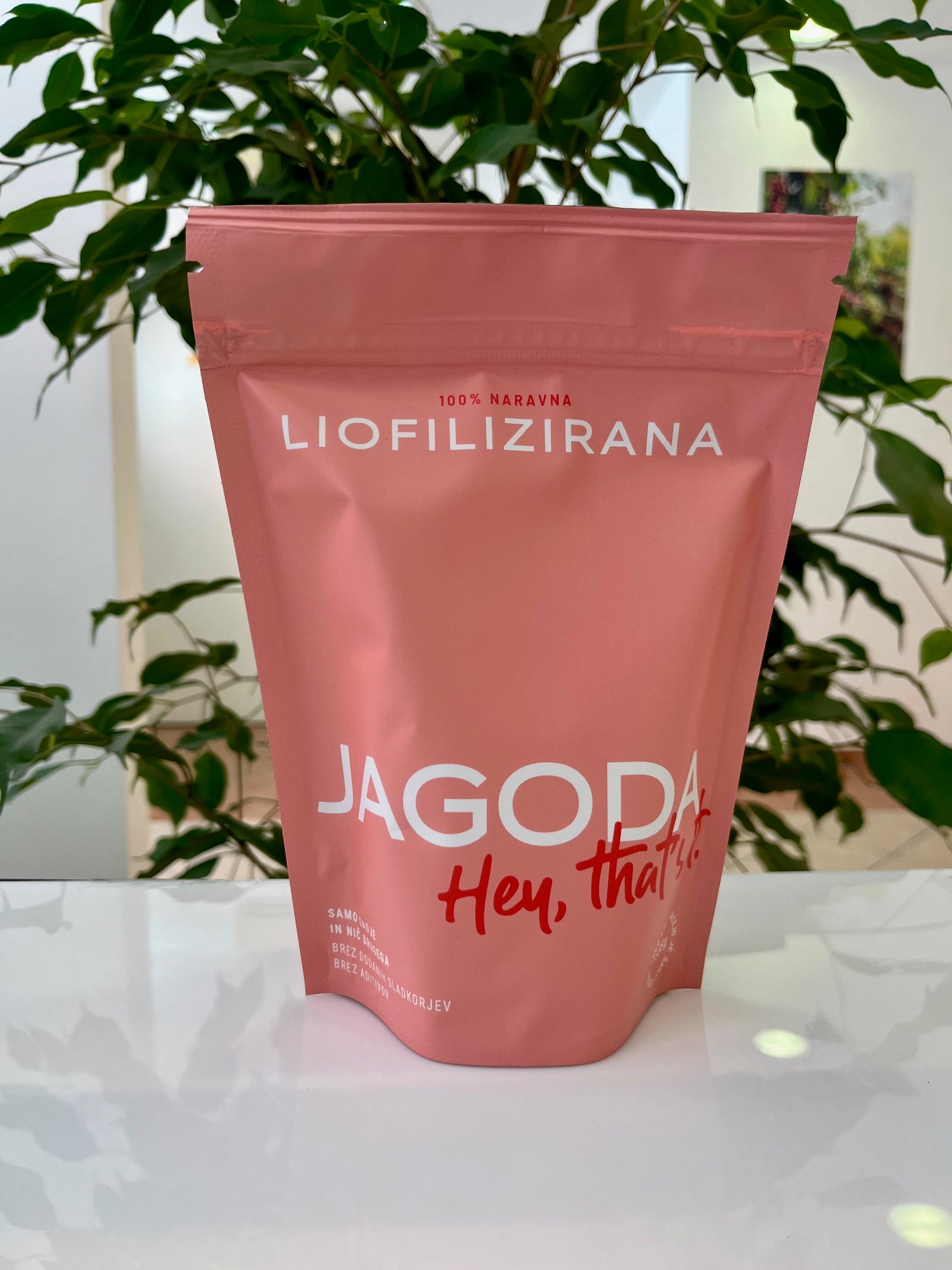 Liofilizirane slovenske jagode v vrečki
