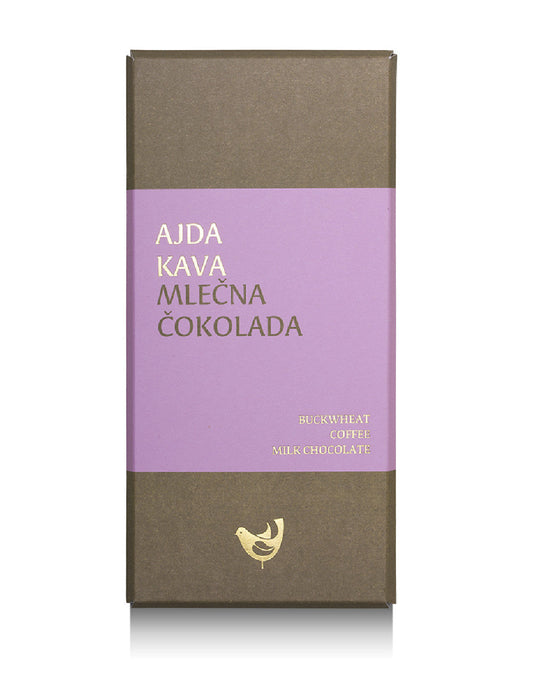 Mlečna čokolada z ajdo in kavo
