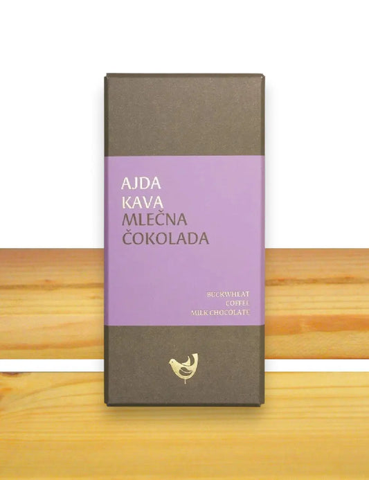 Mlečna čokolada z ajdo in kavo