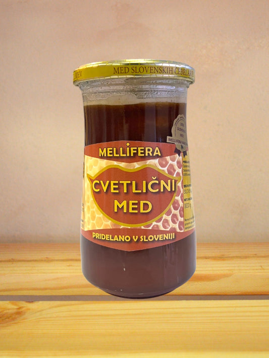 Surovi nesegreti cvetlični med 900g - Hiša užitka