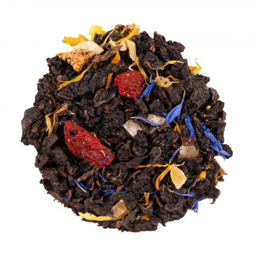 Oolong čaj "Tibetanska sreča" z okusom granatnega jabolka in breskve