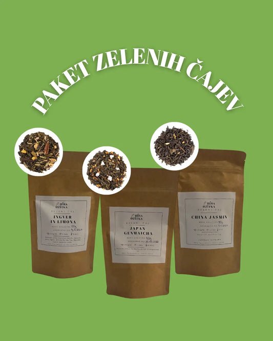 Paket zelenih čajev - Hiša užitka