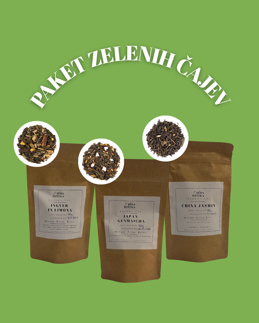 Paket zelenih čajev - Hiša užitka