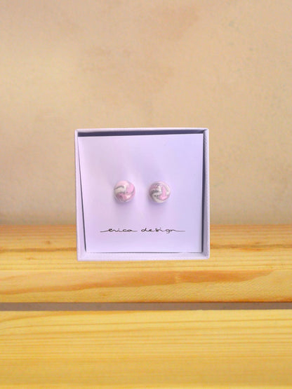 Marmorni uhani iz polimerne gline - Hiša užitka