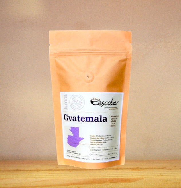 Specialty kava s poreklom Gvatemala La Esperanza s pookusi ameriškega oreha, karamele in breskve
