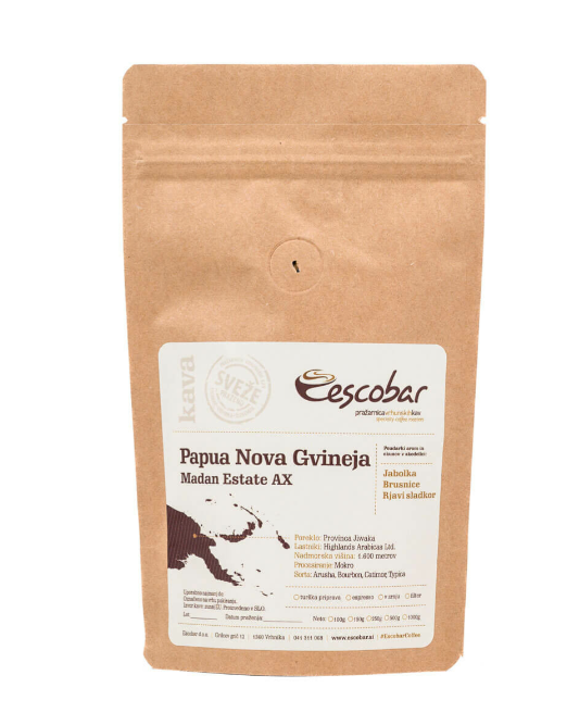 Specialty kava s poreklom Papua Nova Gvineja Madan Estate AX