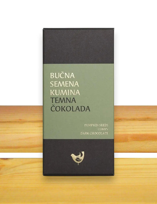 Temna čokolada z bučnimi semeni in kumino