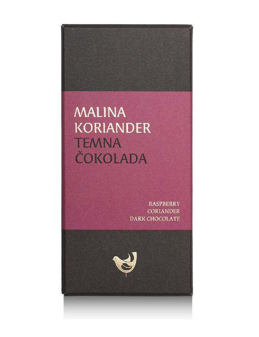 Temna čokolada z malino in koriandrom
