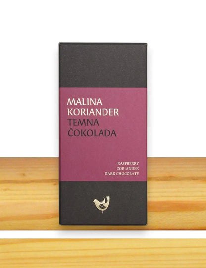 Temna čokolada z malino in koriandrom