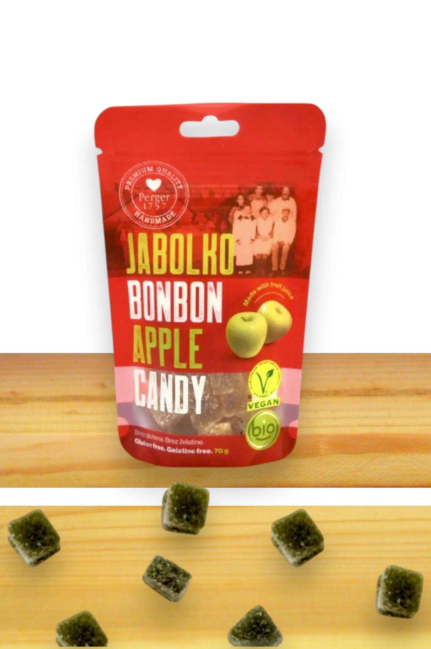 BIO veganski bonboni jabolko