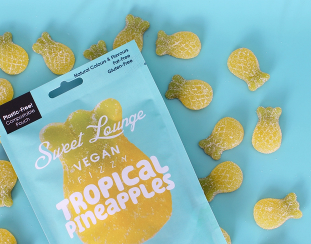 Veganski šumeči bonboni ananas