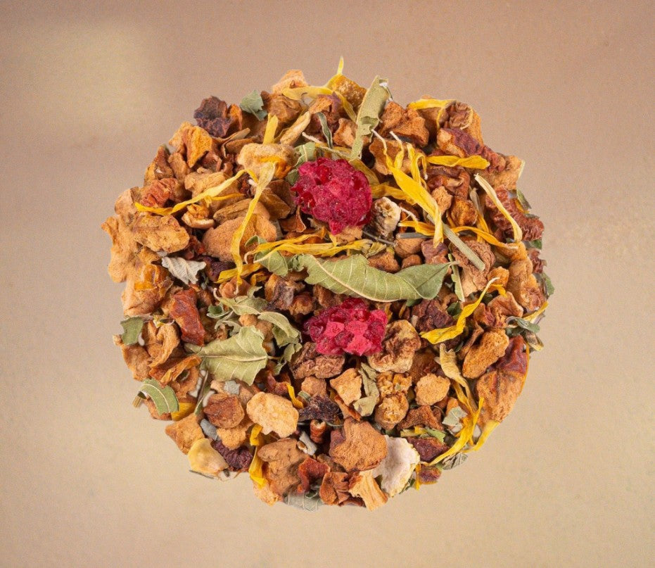 Zeliščna mešanica Čaj škratov z okusom limone in divjih jagod