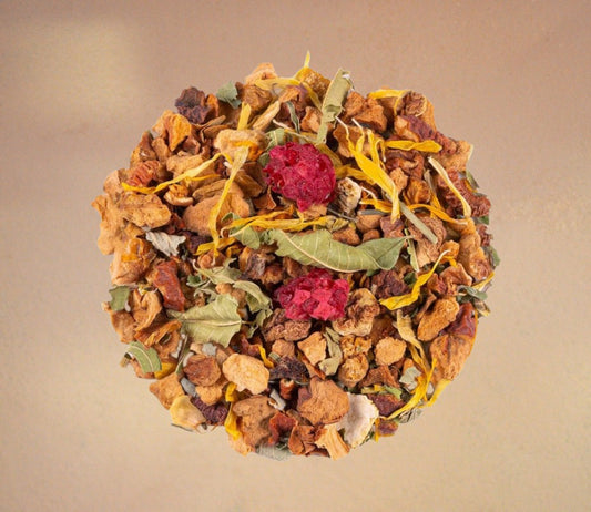 Zeliščna mešanica Čaj škratov z okusom limone in divjih jagod