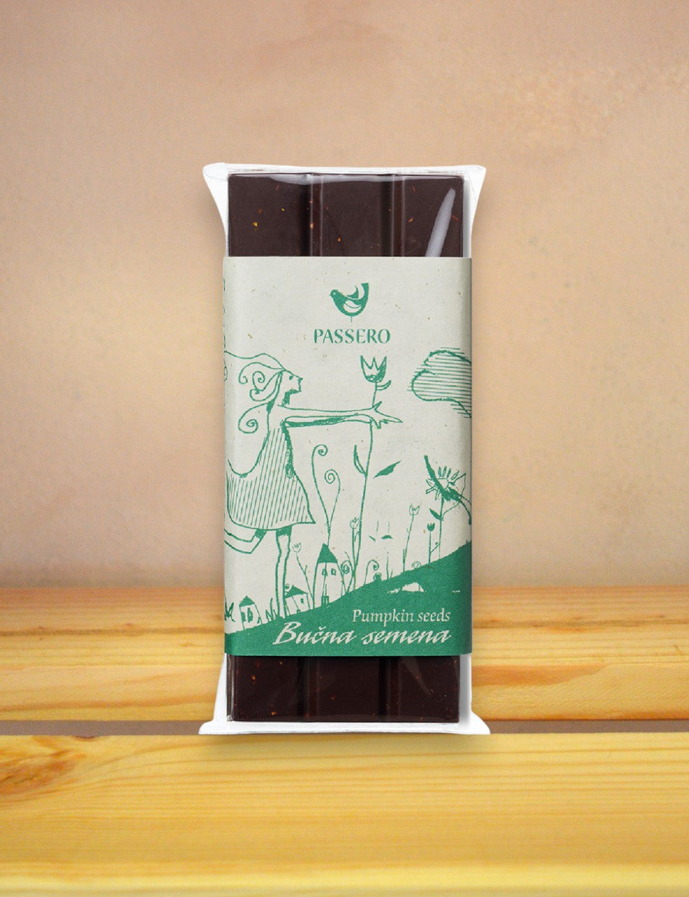 Temna čokoladica z bučnimi semeni