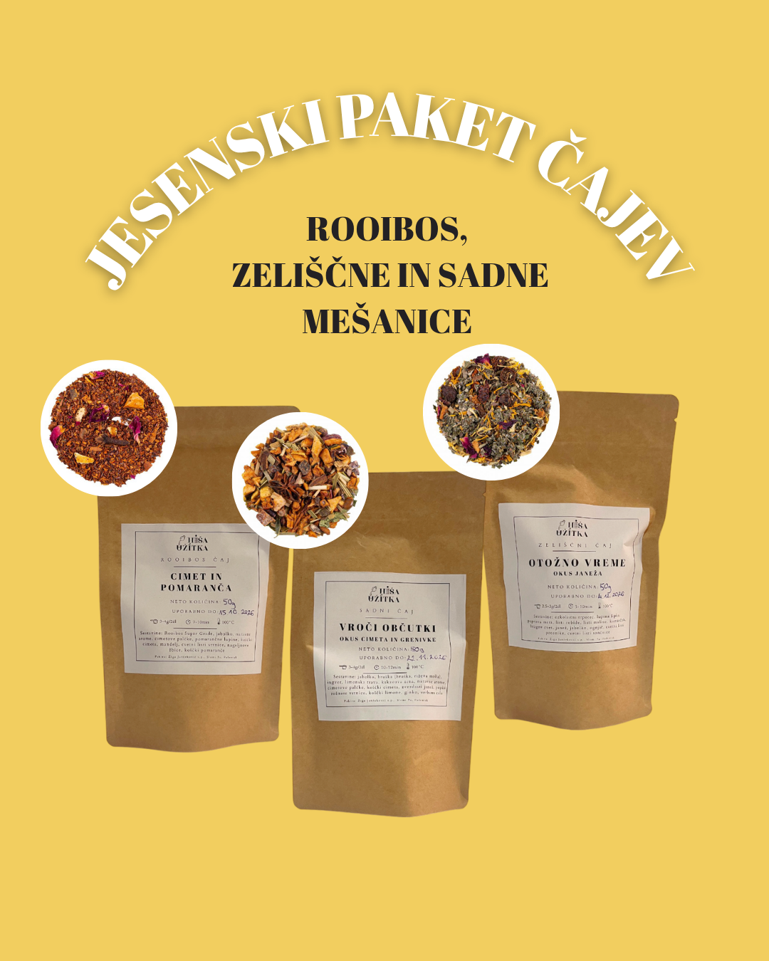 Jesenski paket čajev - Hiša užitka