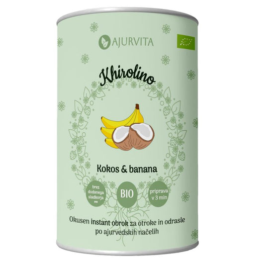 Khirolino - instant žitni obrok s kokosom in banano